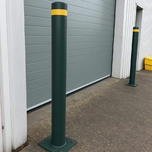 Bollard With a Single Stripe